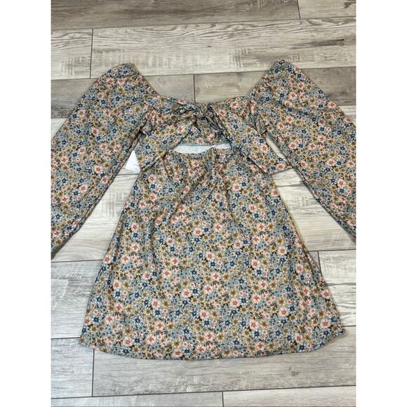 Originality floral mini dress keyhole size XS - Picture 8 of 12